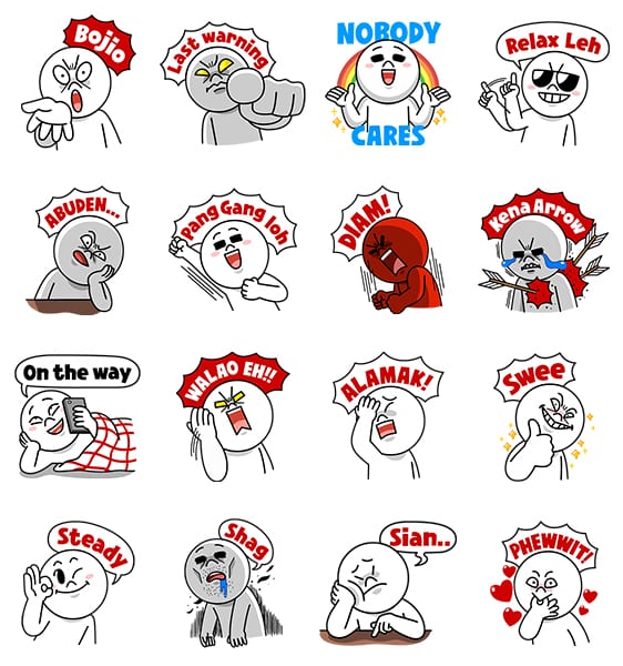 LINE launches Singlish Sticker Set for Singapore Users ...