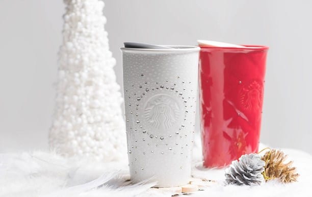 Starbucks x Swarovski x Thermos Christmas Limited Edition Crystal Snowflake  Travel Mug - Seven Season