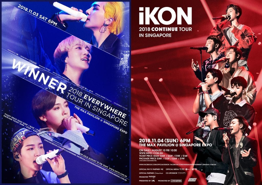 WINNER iKON Tour in Singapore concert