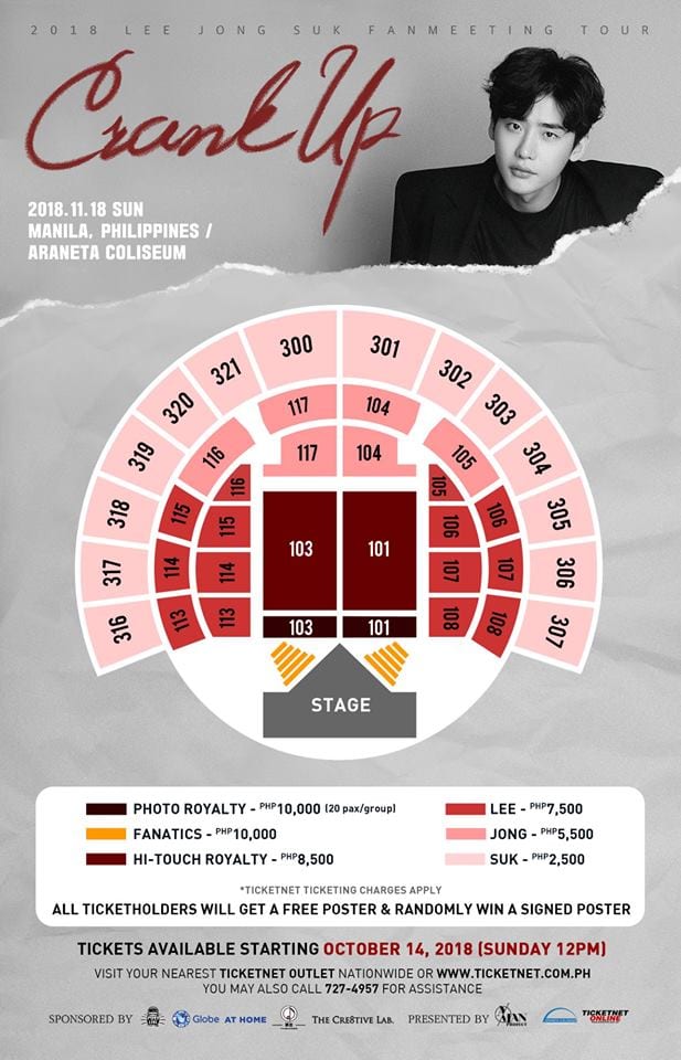 Lee Jong Suk Crank Up Manila Seating Plan Lee Jong Suk Crank Up Manila Seating Plan