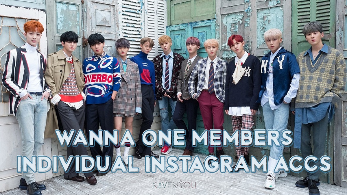 Compilation Wanna One Members Individual Instagram Accounts
