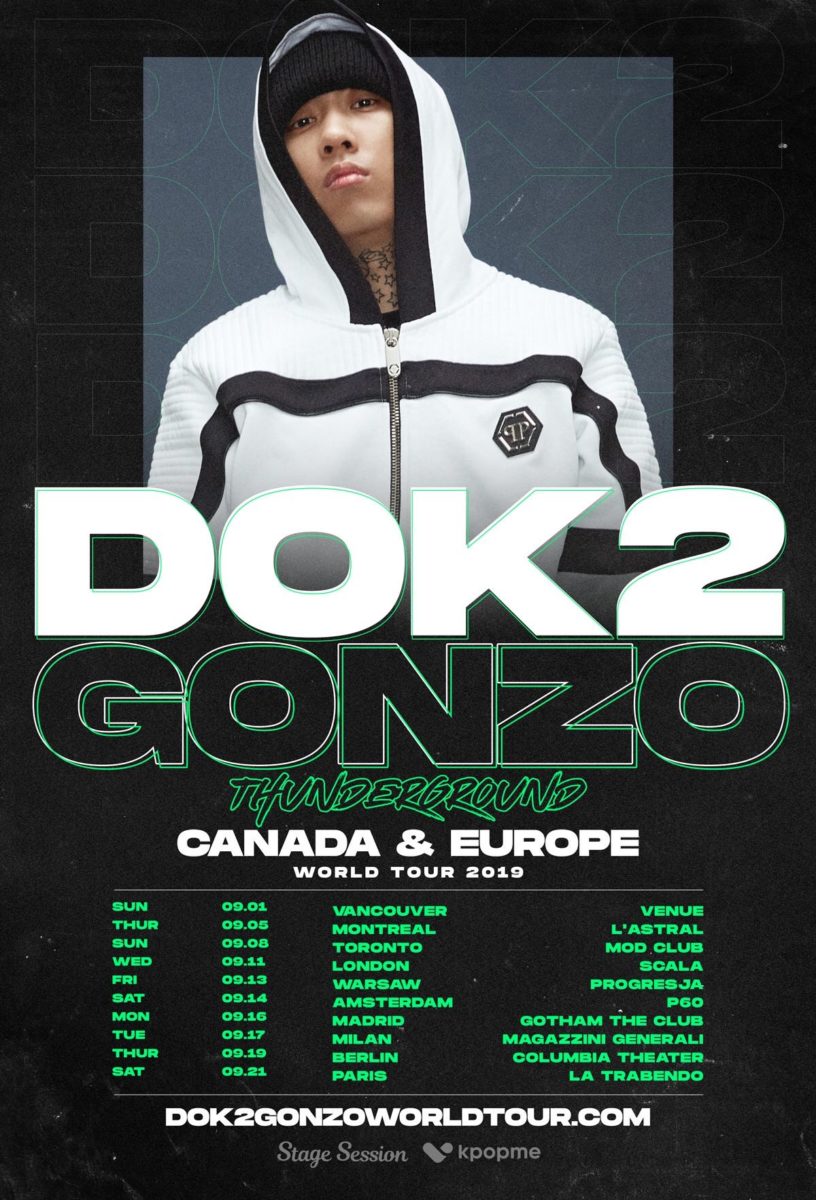 korea hip hop DOK2 world tour 2019 thunderground canada europe
