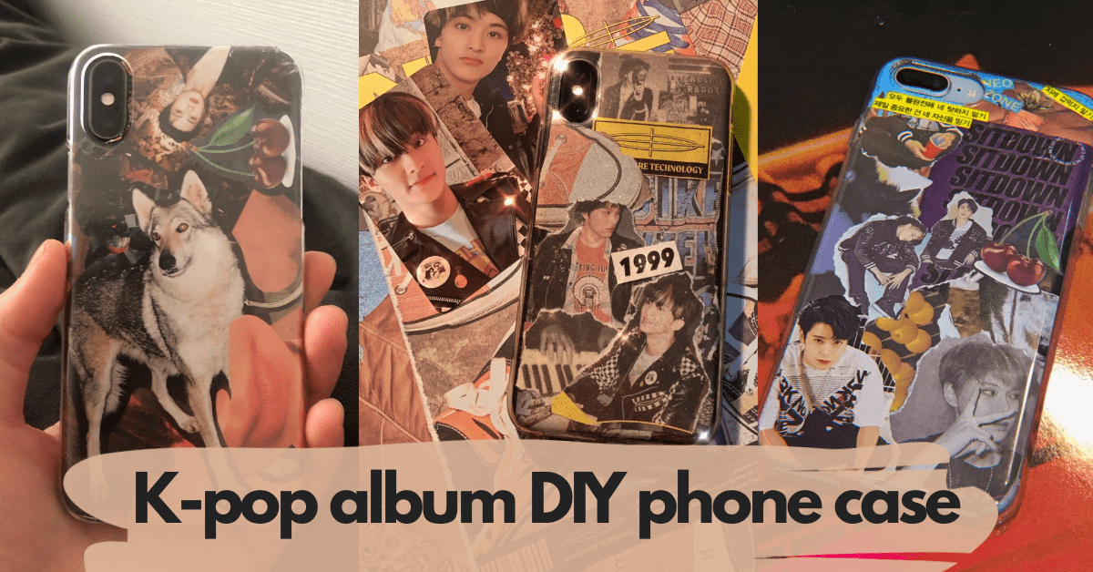 DIY your phone case with K pop albums KAvenyou