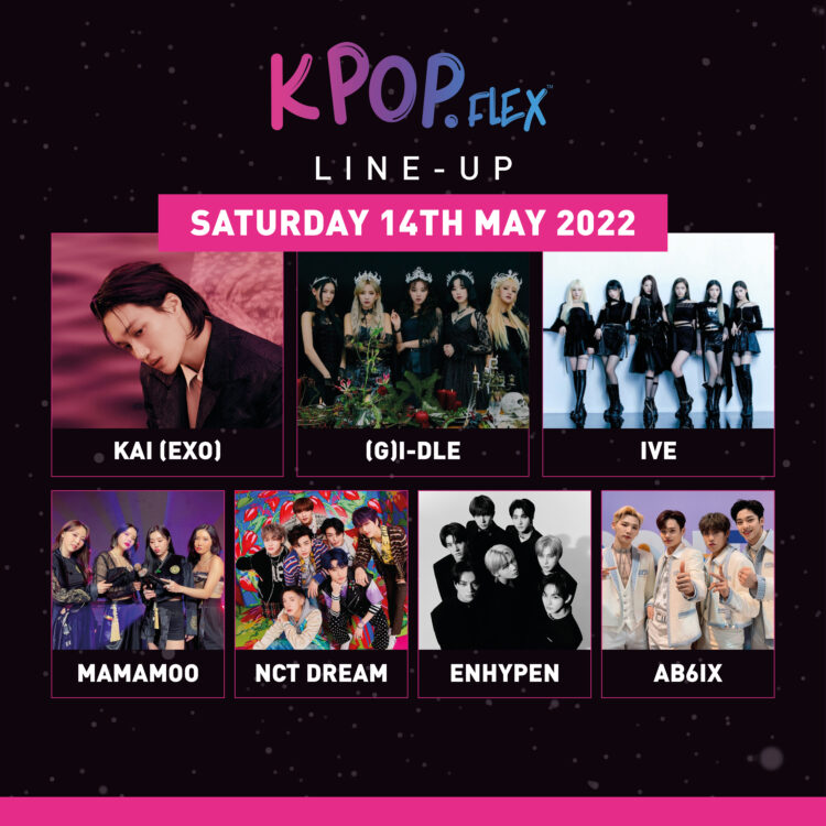 Kpop Flex Saturday Line-Up