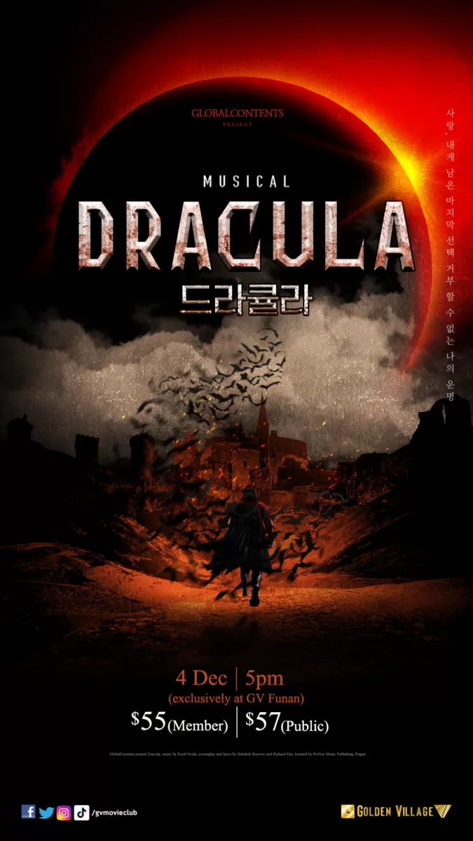Dracula Musical Golden Village Poster